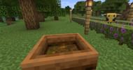 Shown: A Composter filled will Azalea (Image via Minecraft)